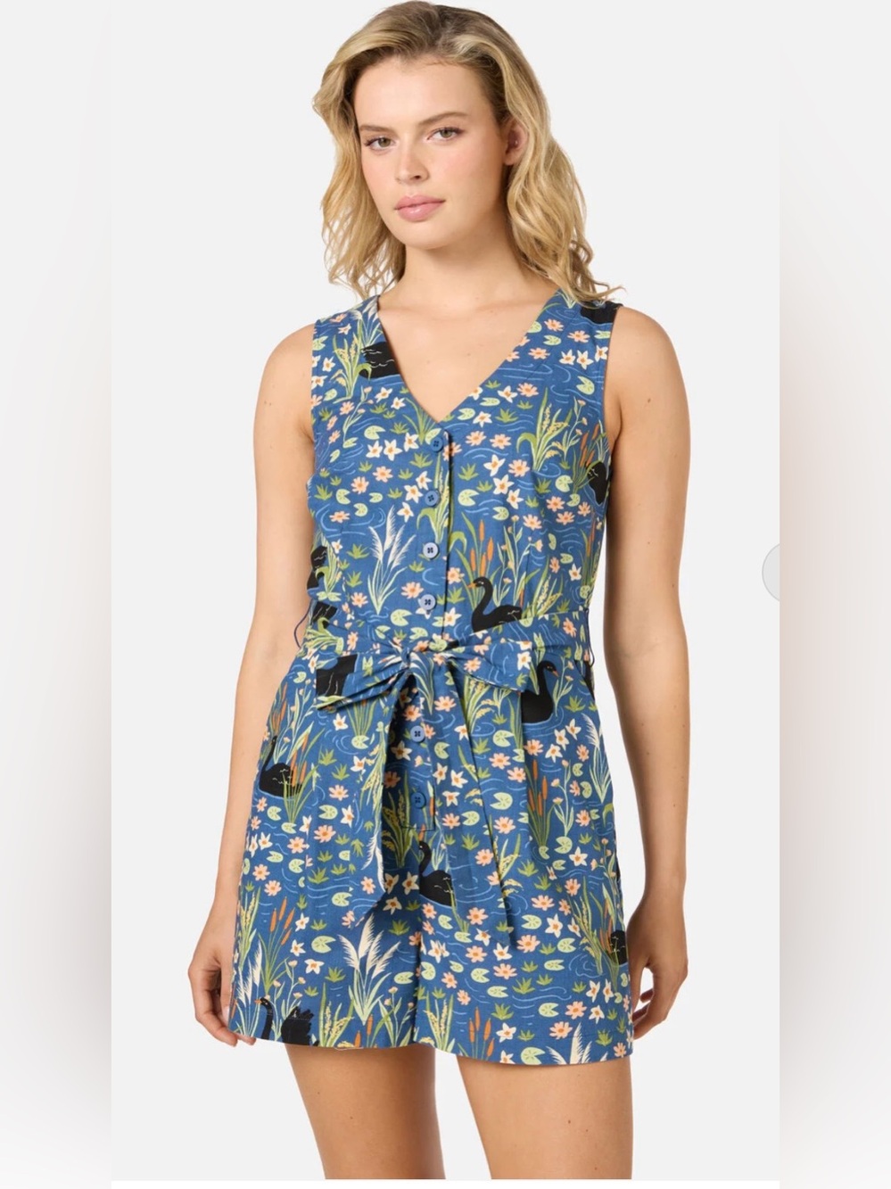 BNWT Princess Highway Pretty Swan Romper Playsuit